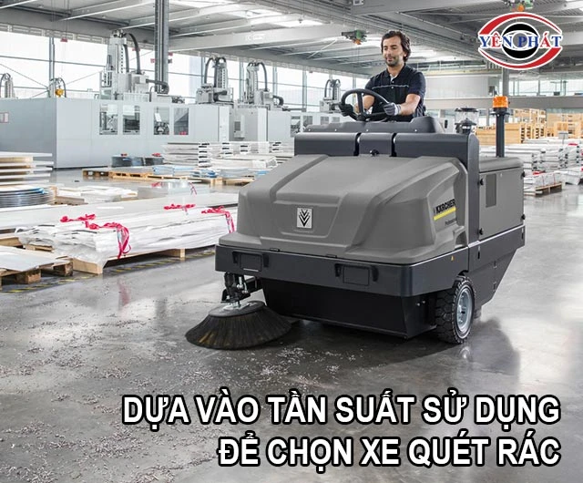 dựa vào tần suất dùng để chọn xe quét đường