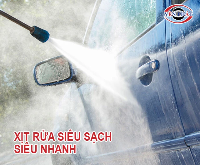 máy rửa xe cao áp 1 pha làm sạch nhanh