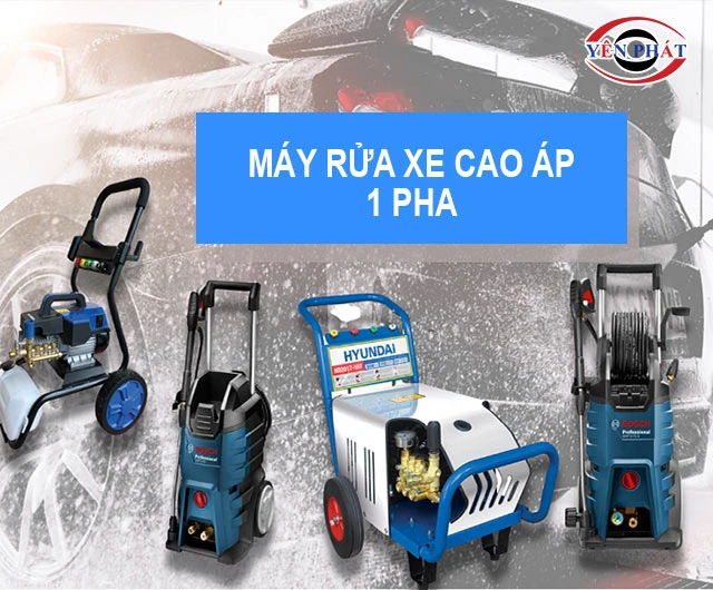 Top 6+ Máy rửa xe 1 pha: Gọn, Mạnh, Bền theo thời gian