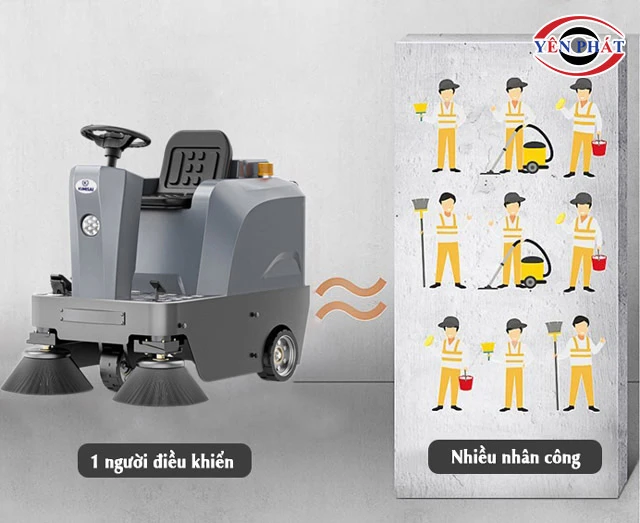 Xe quét đường hút bụi giúp tiết kiệm chi phí