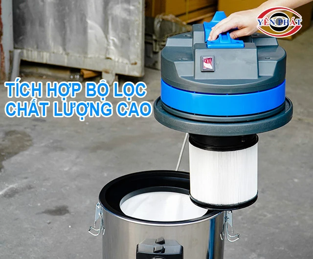 Máy hút bụi công suất 1000W trang bị bộ lọc chất lượng cao