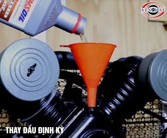 Thay dầu máy nén khí 1HP