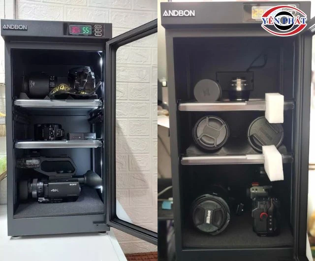 Tủ chống ẩm 90l ứng dụng linh hoạt