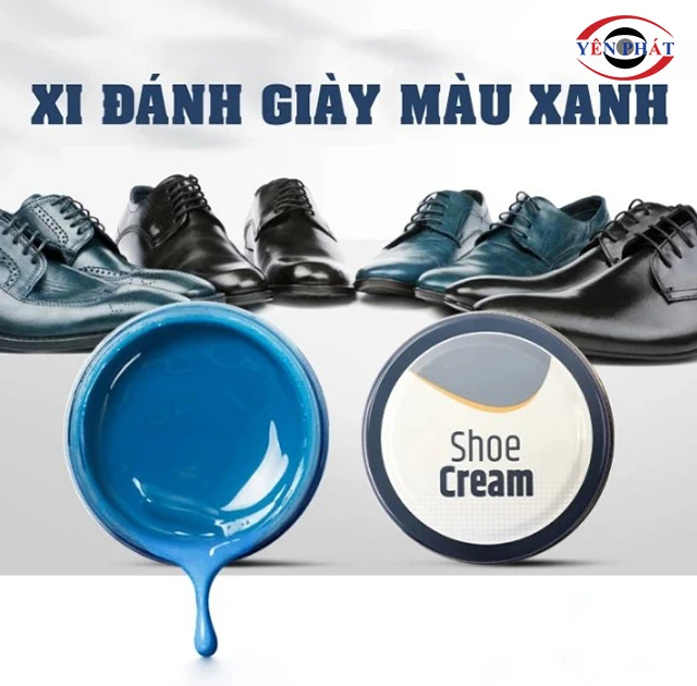 Xi đánh giày màu xanh