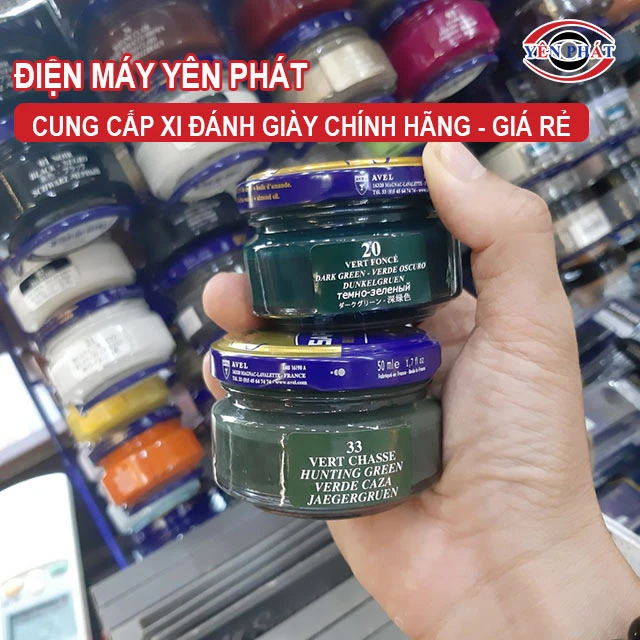 yên phát cung cấp xi đánh giày màu xanh giá rẻ