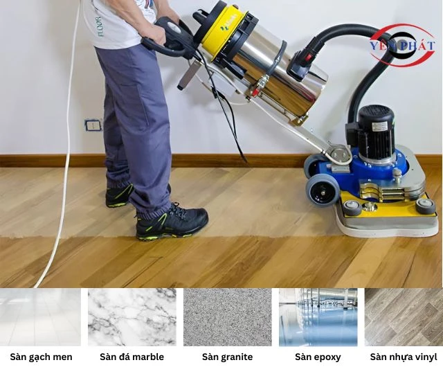 Xử lý hiệu quả trên nhiều loại sàn khác nhau
