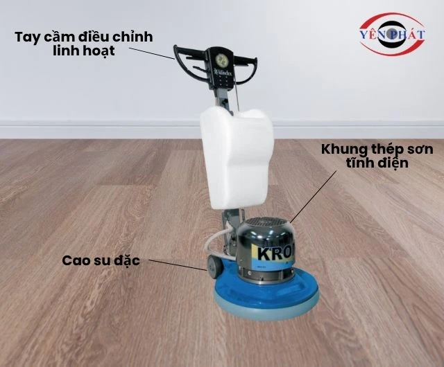 Cấu trúc máy chà sàn Klindex gọn nhẹ