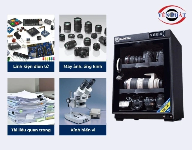 tủ chống ẩm mini bảo quản nhiều thiết bị