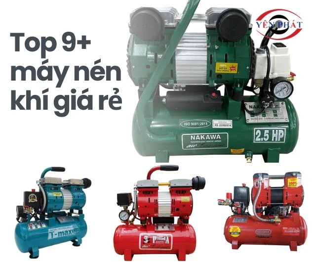 Top 9+ Máy nén khí 12L: Giá rẻ - Bền - Được tin dùng nhất