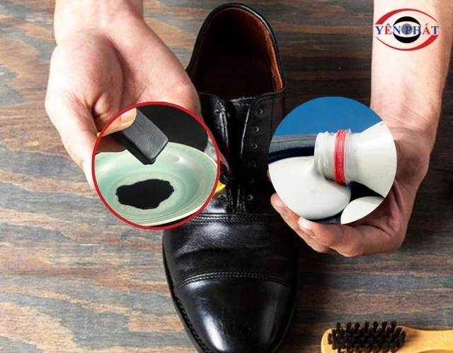 Dùng mực tàu và keo sữa để sửa giày da