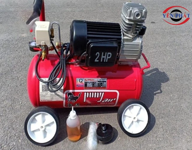 Máy nén khí Pony có kết cấu gọn nhẹ nhưng sức mạnh đáng gờm