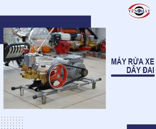 Máy rửa xe dây đai