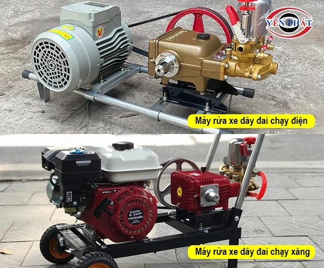 phân loại máy rửa xe dây đai