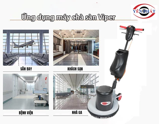 Ứng dụng của máy chà sàn Viper