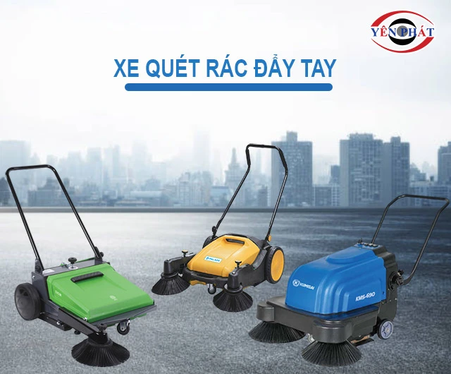 Xe quét rác đẩy tay