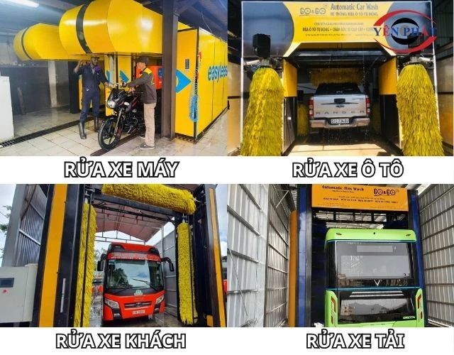 Các loại máy rửa xe tự động Go Go
