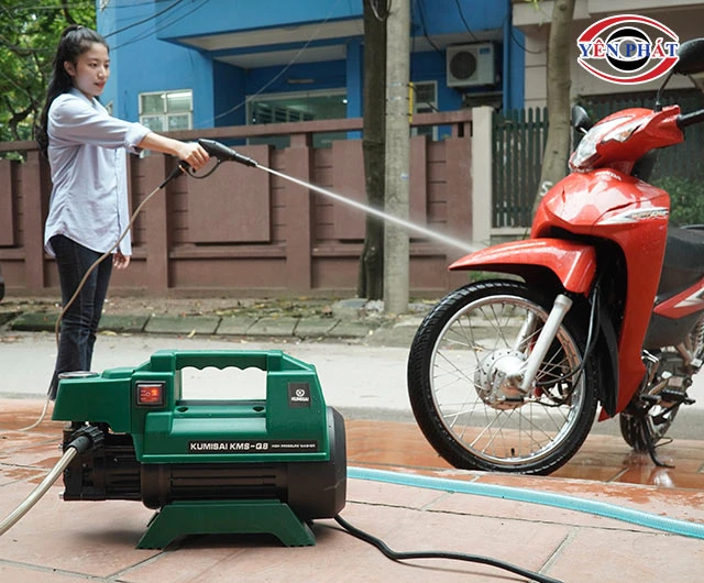 Máy phun rửa xe motor cảm ứng từ vận hành êm ái