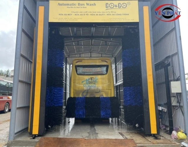 Máy rửa xe tự động Go Go rửa xe bus