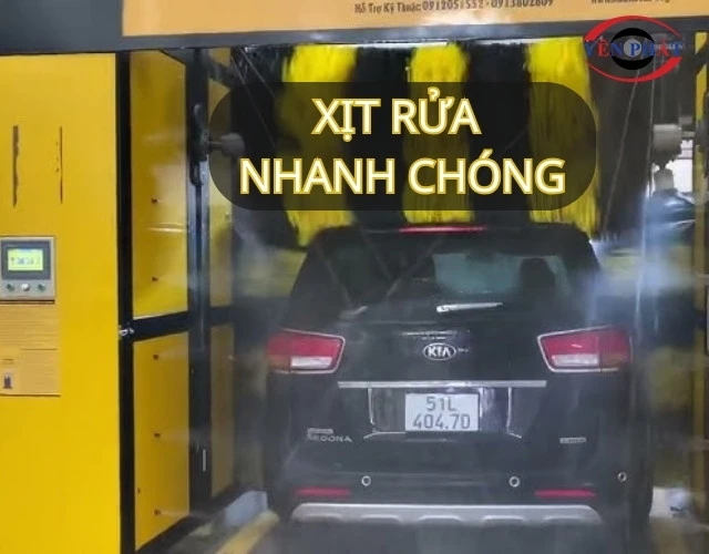 Máy rửa xe tự động Go Go xịt rửa nhanh