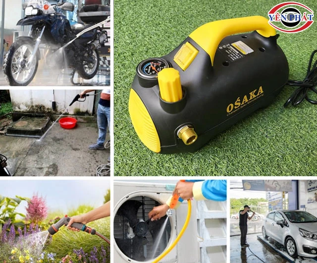 Ứng dụng máy rửa xe Osaka