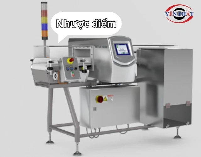 Nhược điểm máy dò kim loại băng tải
