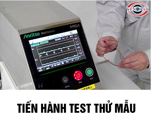 Test máy dò kim loại Anritsu