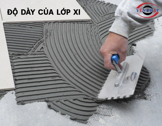 Phân loại theo độ dày của lớp xi