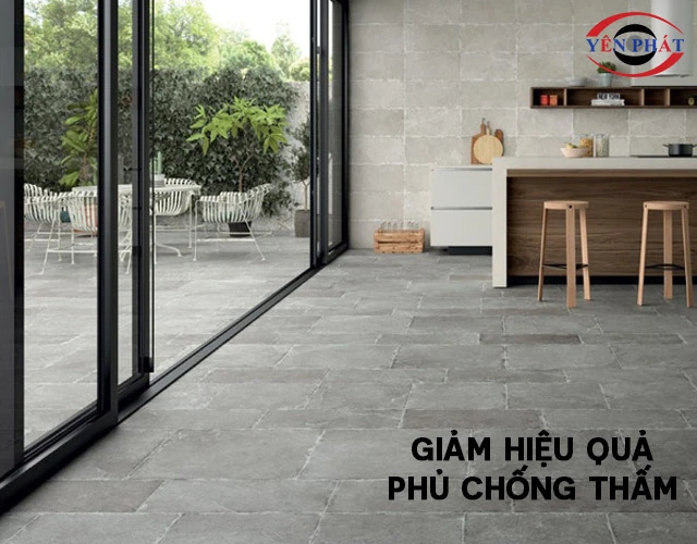Giảm hiệu quả phủ chống thấm