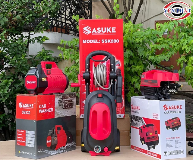 Máy rửa xe Sasuke: Thông minh, Tiện lợi, An toàn, Dễ dùng