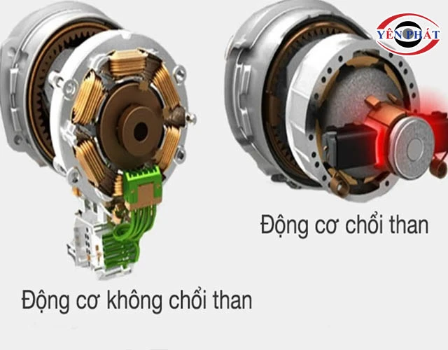 So sánh motor không chổi than và có chổi than