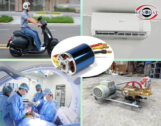 ứng dụng Motor không chổi than