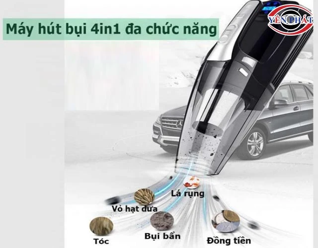Máy hút bụi xe ô tô 4 trong 1 Shenron cầm tay