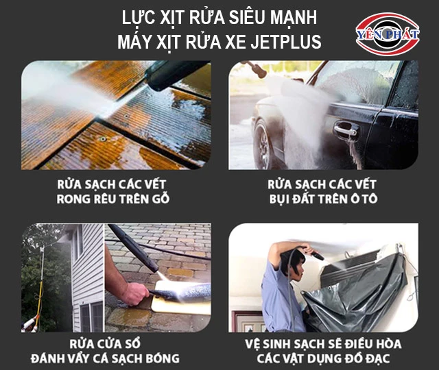 máy rửa xe Jetplus phun rửa cực mạnh