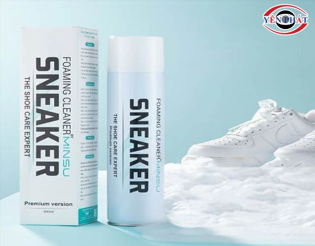 Bình xịt bọt tuyết Sneaker làm sạch giày