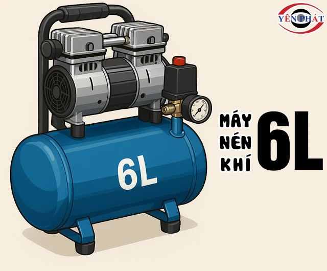Máy nén khí 6L: Top 8+ model Bền, Đẹp, Giá tốt nhất 2025