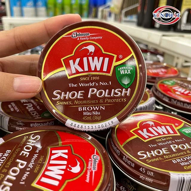 Xi đánh giày dạng sáp Kiwi màu nâu