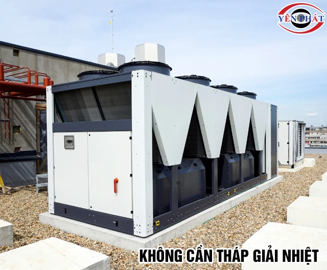 Chiller giải nhiệt gió không cần tháp giải nhiệt