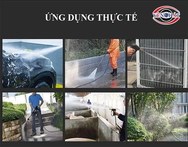 ứng dụng máy rửa xe Makita
