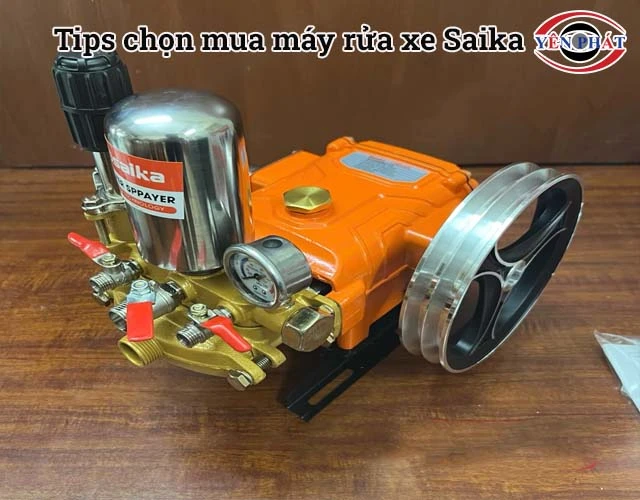 chọn mua máy phun rửa xe Saika