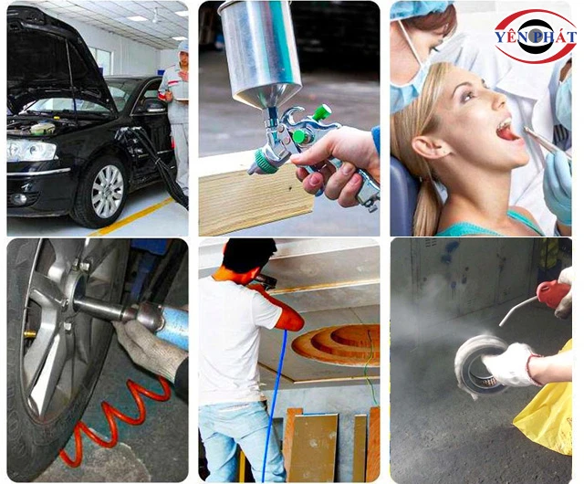 ứng dụng máy nén khí 80 lít