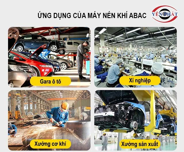 ứng dụng của máy nén khí ABAC