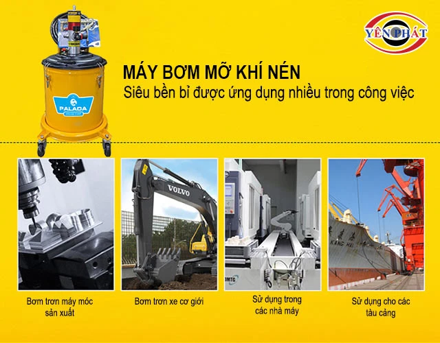 chọn máy bơm mỡ khí nén phù hợp nhu cầu