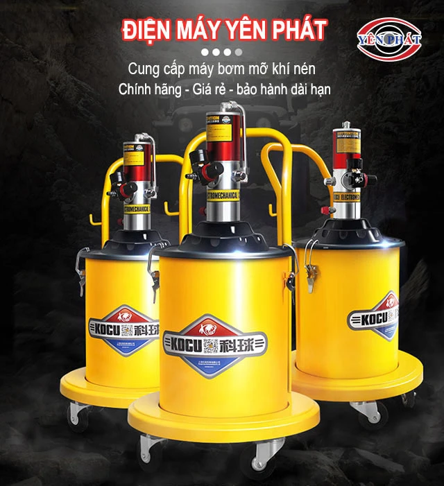 yên phát bán máy bơm mỡ khí nén chính hãng