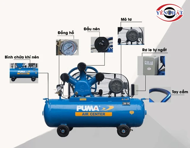 cấu tạo của máy nén khí rửa xe