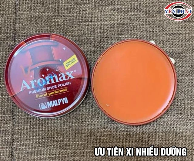 Chọn xi đánh giày màu vàng bò nhiều dưỡng