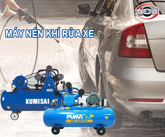 máy nén khí rửa xe