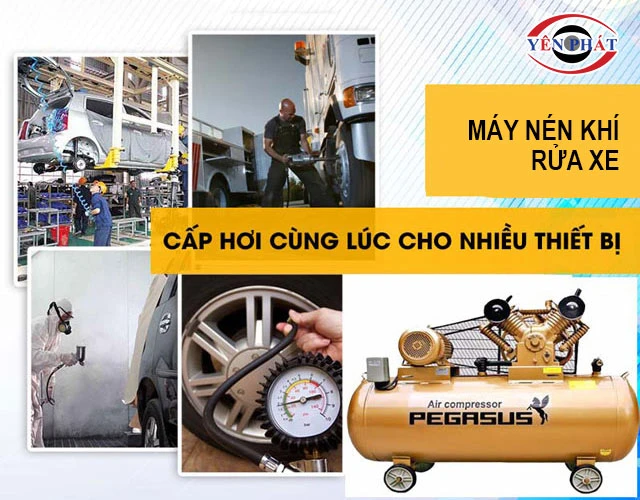 Ứng dụng của máy nén khí rửa xe