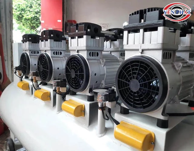 Máy nén khí 4 đầu nén khí đều