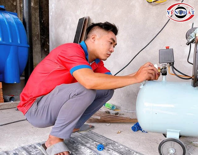 Máy nén khí 4 đầu sử dụng êm