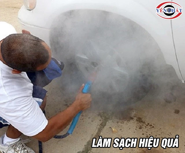 Máy rửa xe hơi nước nóng làm sạch hiệu quả